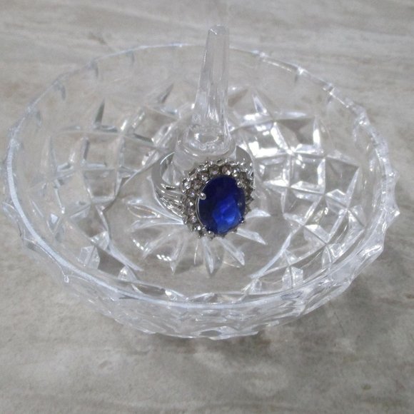 Blue Sapphire Cocktail Ring 6.5 - Picture 10 of 16